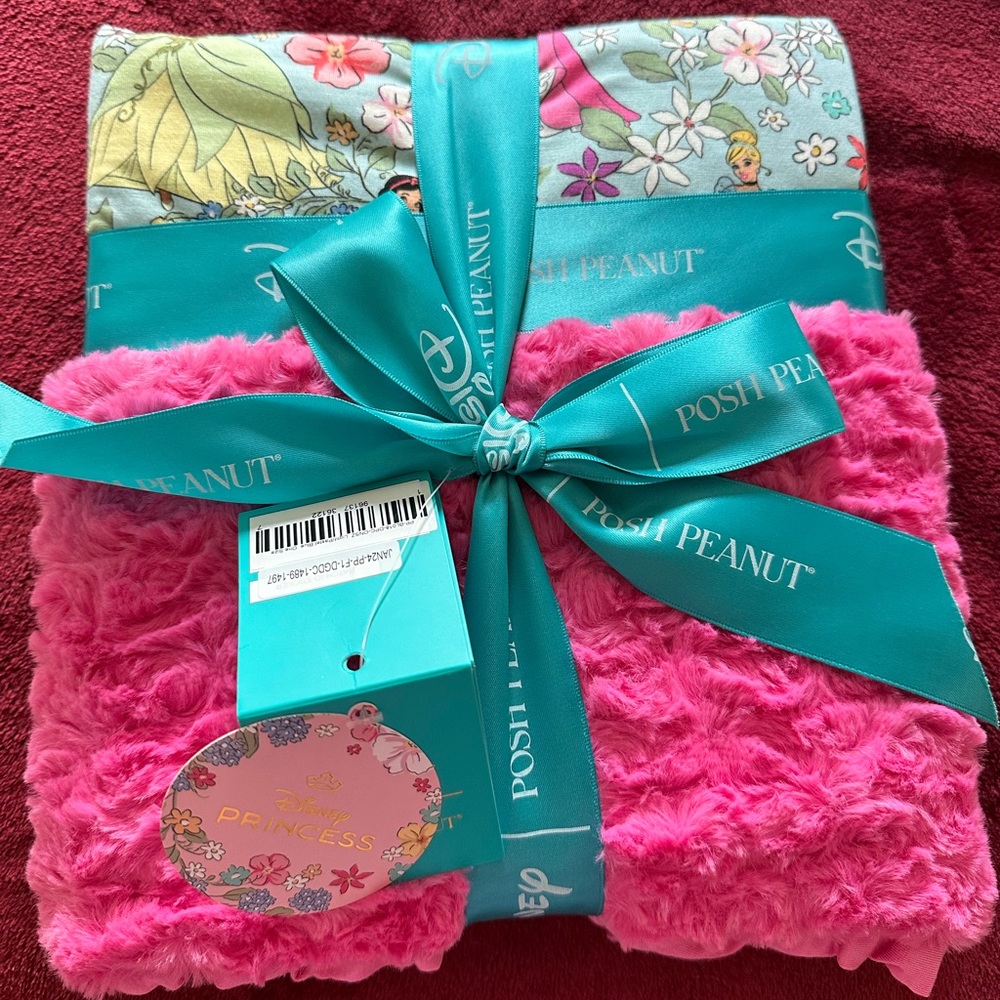 Posh Peanut Bamboo Minky Luxette Princess Blanket NWT